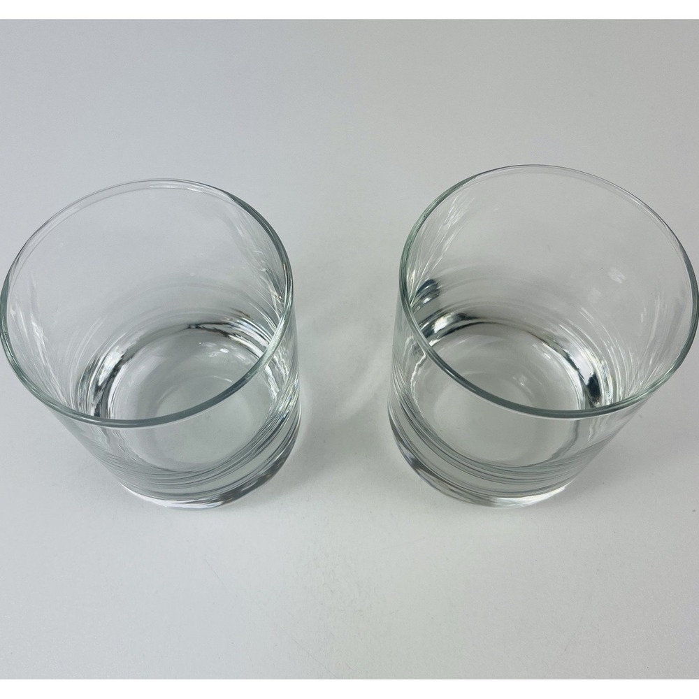 2 Thick Heavy Rounded Base Libbey Rocks Glasses Used - Picture 2 of 5